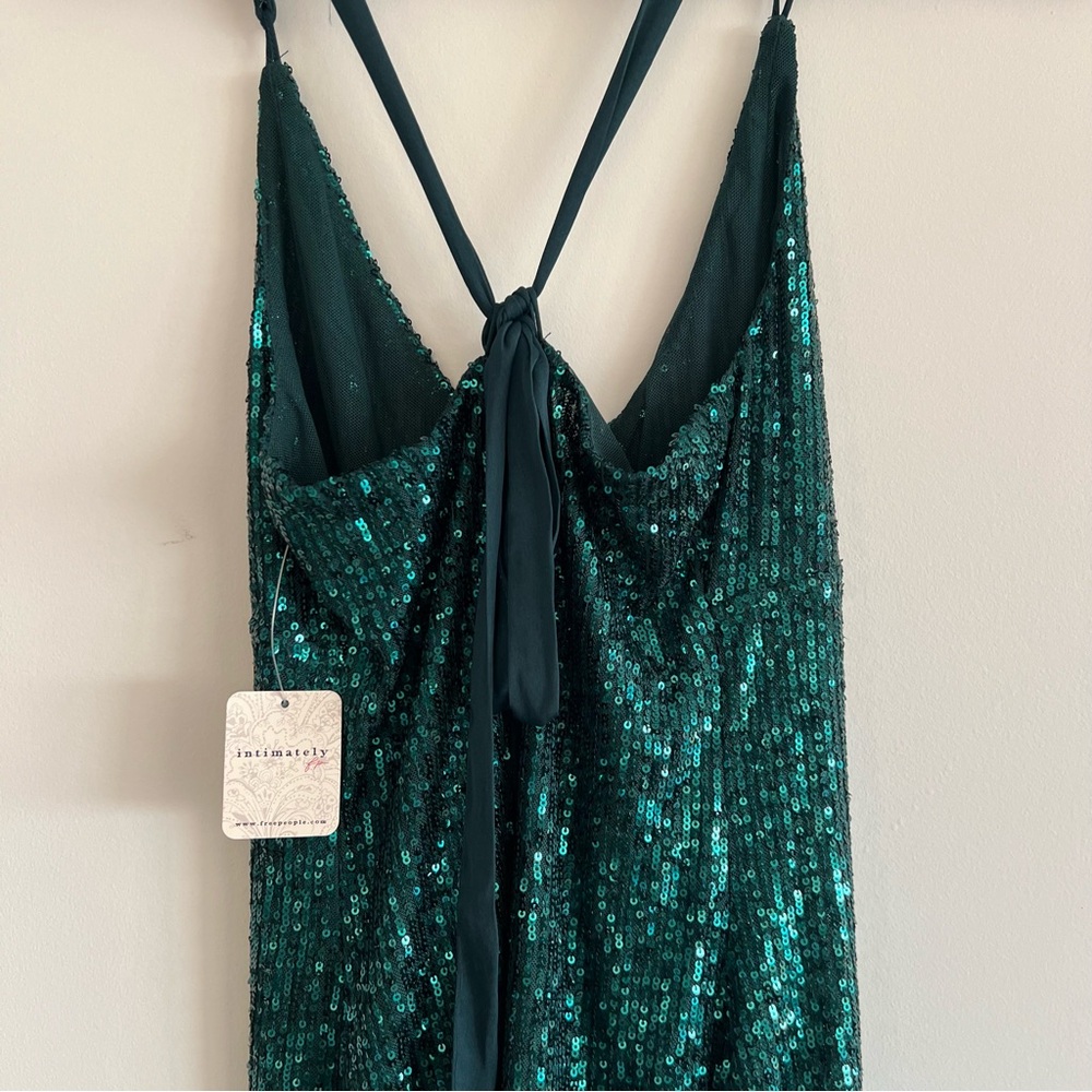 Free People Green Sequin Dress